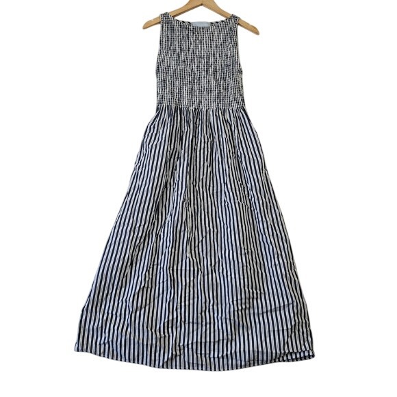 Hill House Home Dresses & Skirts - Hill House Home The Ellie Nap Dress Navy Stripe Smocked Maxi Cottagecore Coastal